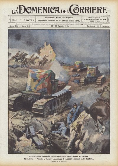 La victoriosa ofensiva franco-británica en el frente de Amiens de Achille Beltrame