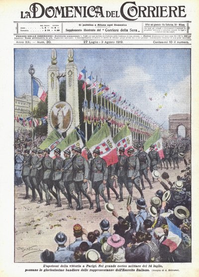 La apoteosis de la victoria en París de Achille Beltrame