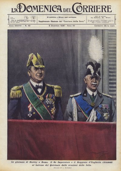 Los días de Horthy en Roma de Achille Beltrame