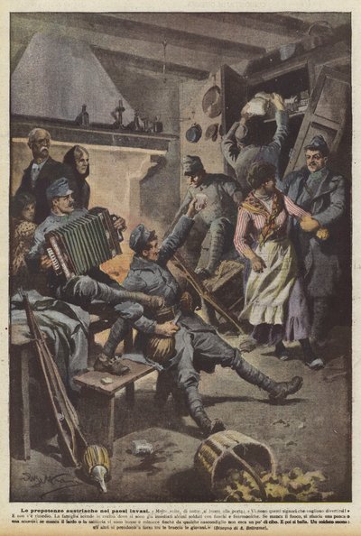 Las prepotencias austriacas en los países invadidos de Achille Beltrame