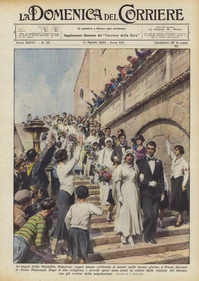 Las fiestas de la Nupcialidad de Achille Beltrame