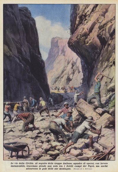 Las vías de la civilización de Achille Beltrame