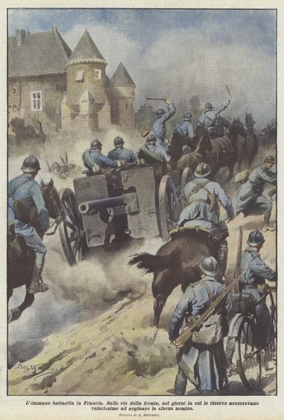 La inmensa batalla en Francia de Achille Beltrame
