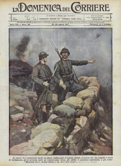 El espíritu de los combatientes sardos de Achille Beltrame