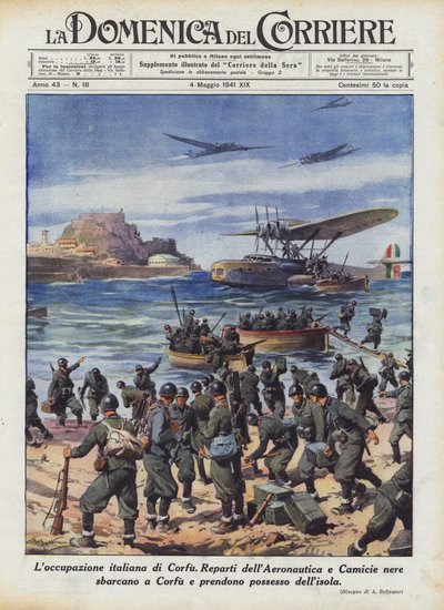 La ocupación italiana de Corfú de Achille Beltrame