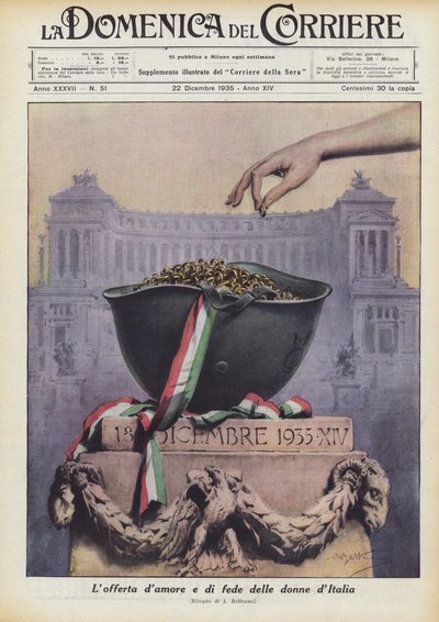 La ofrenda de amor y fe de las mujeres de Italia de Achille Beltrame
