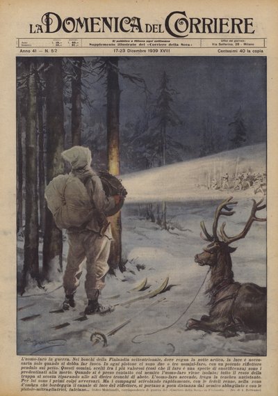 El hombre-faro en guerra de Achille Beltrame