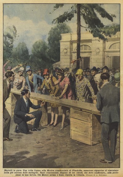 Martillos en competencia de Achille Beltrame