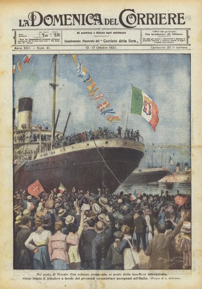 En el puerto de Trieste de Achille Beltrame