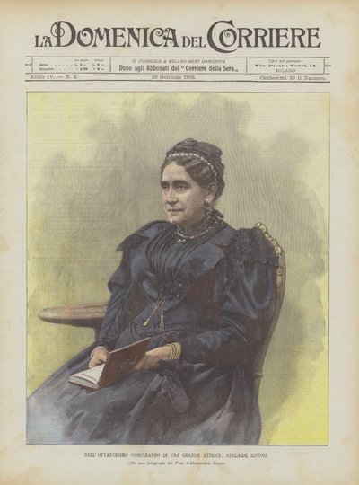 En el Octogésimo Cumpleaños de una Gran Actriz, Adelaide Ristori de Achille Beltrame