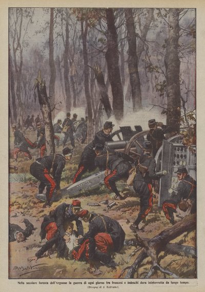 En el secular bosque de Argonne la guerra diaria entre franceses y alemanes dura de Achille Beltrame