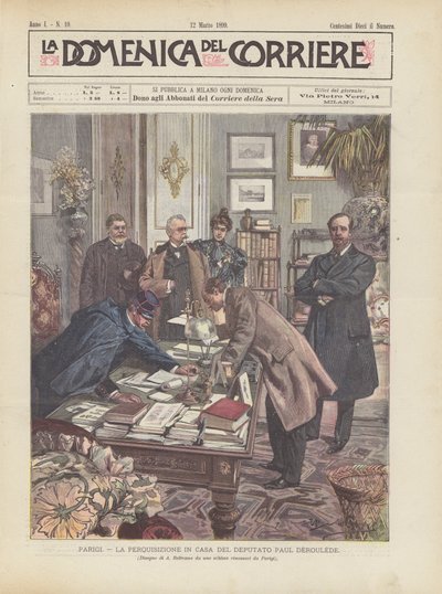 París, el Registro en la Casa del Diputado Paul Deroulede de Achille Beltrame