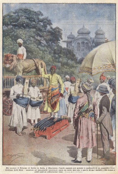 Para honrar al Príncipe de Gales en India de Achille Beltrame