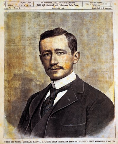 Retrato de Guglielmo Giovanni Maria Marconi de Achille Beltrame
