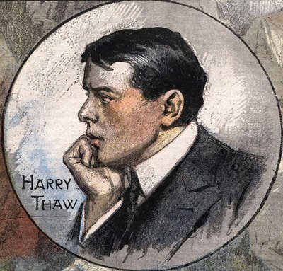 Retrato de Harry Thaw en 1907 durante su juicio de Achille Beltrame