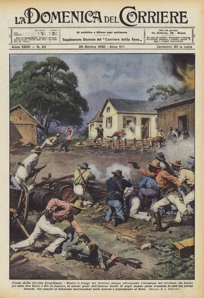 Escenas de la revuelta brasileña de Achille Beltrame