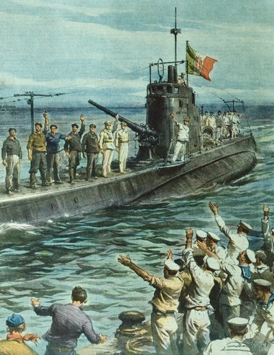 Submarino regresando a la base, 7 de septiembre de Achille Beltrame