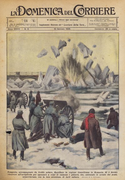 Tormentas, acompañadas de frío polar, azotan la región transilvana en Rumania de Achille Beltrame