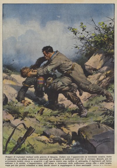 Templos de legionarios italianos en la guerra de España de Achille Beltrame