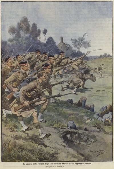 La guerra en Flandes de Achille Beltrame