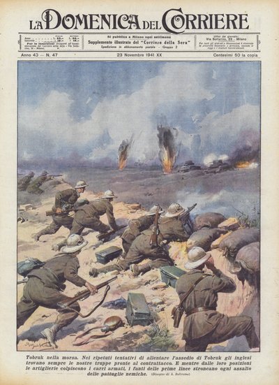 Tobruk en el cerco de Achille Beltrame