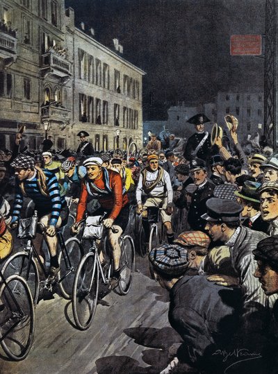 Gira por Italia comenzando desde Milán, de La Domenica del Corriere, Italia de Achille Beltrame