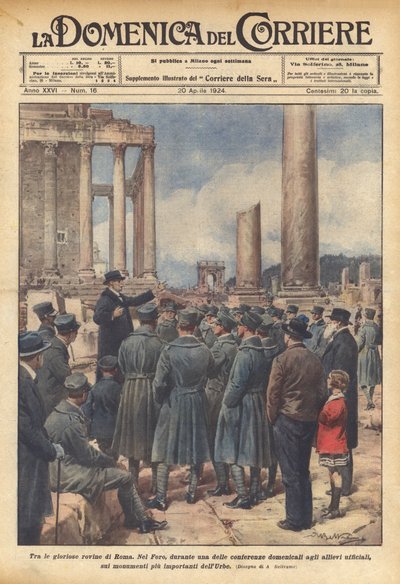 Entre las gloriosas ruinas de Roma de Achille Beltrame