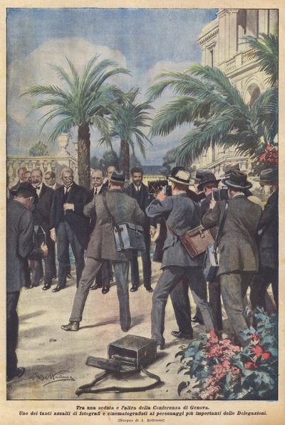 Entre una sesión y otra de la Conferencia de Génova de Achille Beltrame