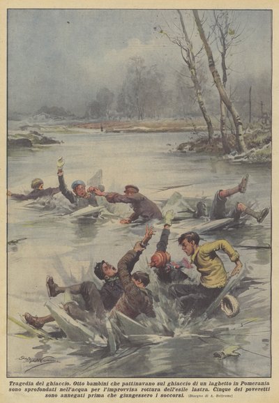 Tragedia del hielo de Achille Beltrame