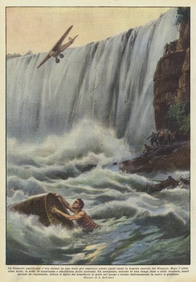 Un excéntrico americano se encerró en un barril para superar este año la famosa cascada del Niágara de Achille Beltrame