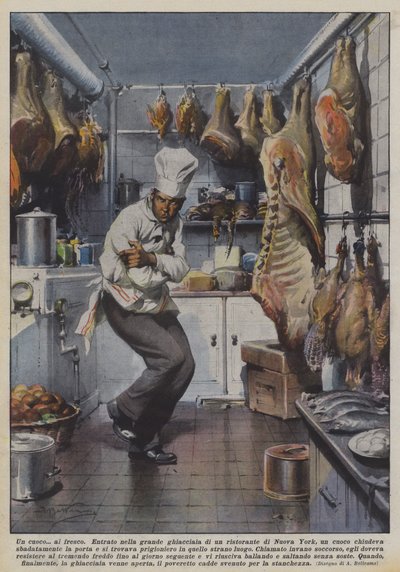 Un cocinero al fresco de Achille Beltrame