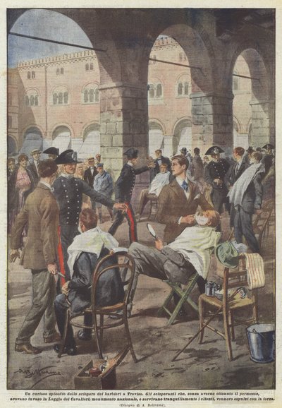 Un curioso episodio de la huelga de barberos en Treviso de Achille Beltrame