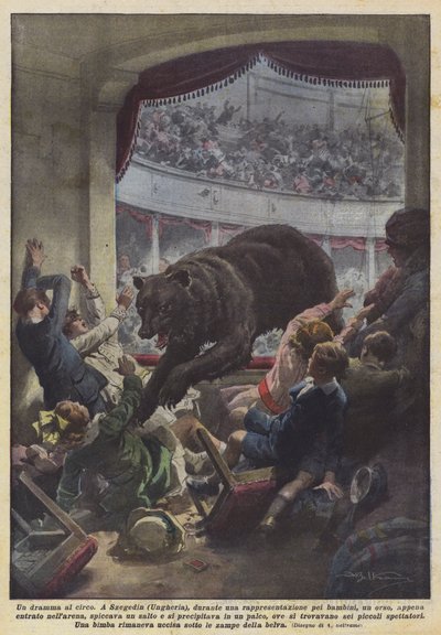 Un drama en el circo de Achille Beltrame