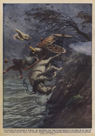 Un drama del mal tiempo en Irlanda de Achille Beltrame