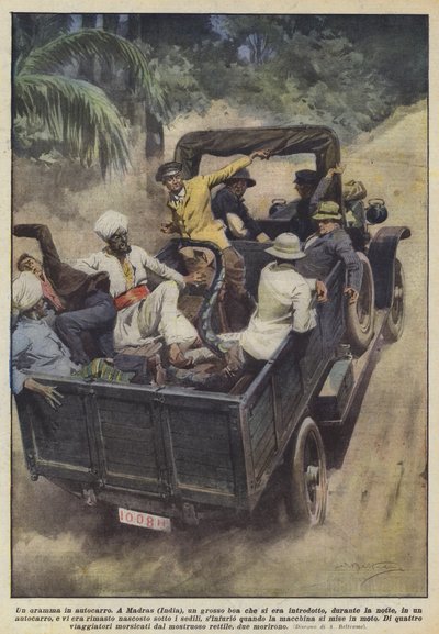 Un drama en camión de Achille Beltrame