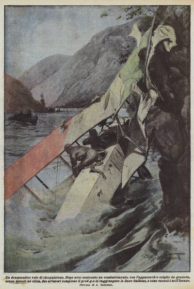 Un dramático vuelo de reconocimiento de Achille Beltrame