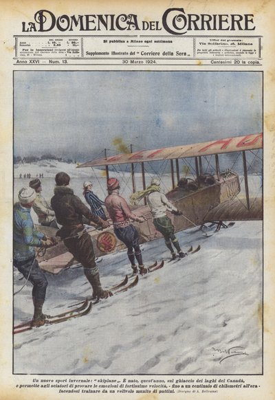 Un nuevo deporte de invierno, skiplane de Achille Beltrame