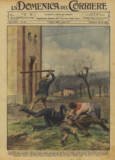Un pequeño héroe de Achille Beltrame