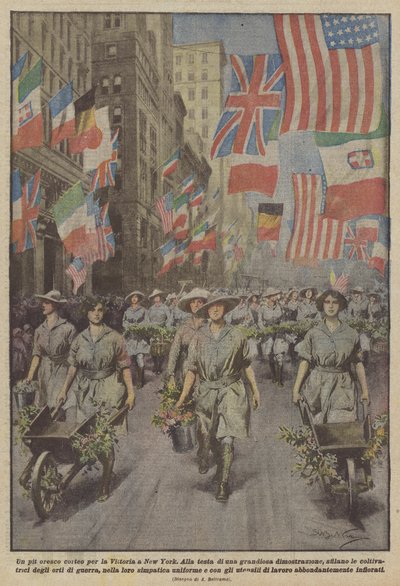 Un pintoresco desfile por la Victoria en Nueva York de Achille Beltrame