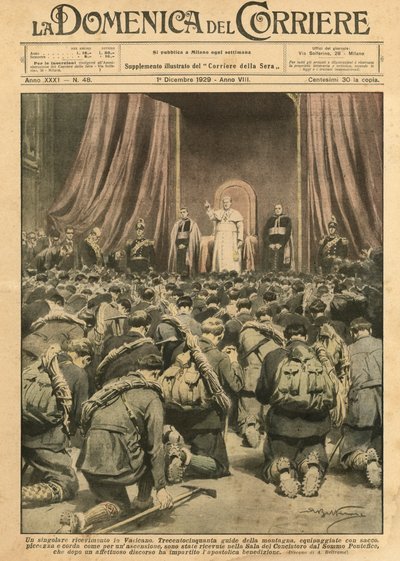 Una singular recepción en el Vaticano de Achille Beltrame