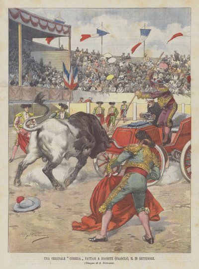 Una Original Corrida Realizada en Biarritz (Francia), el 29 de Septiembre de Achille Beltrame