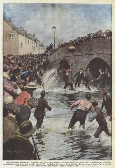 Un ruidoso partido de fútbol en el agua de Achille Beltrame