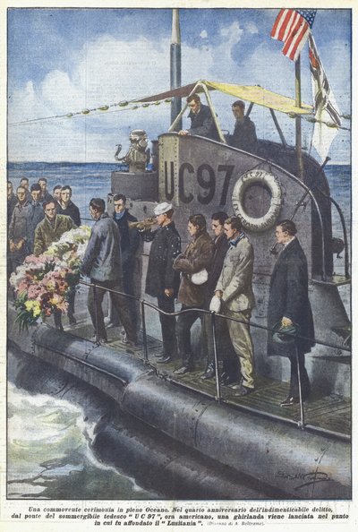 Una conmovedora ceremonia en pleno Océano de Achille Beltrame
