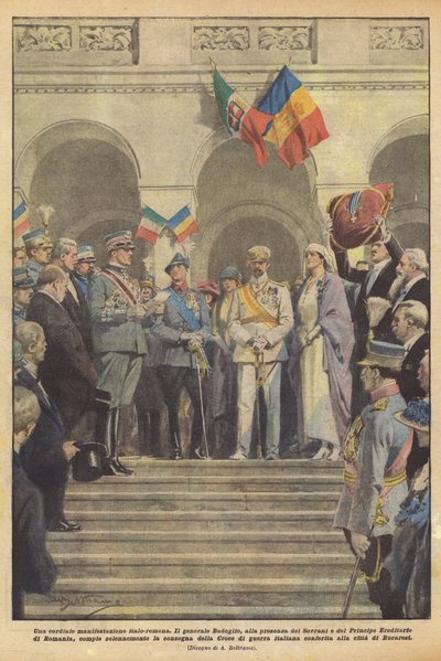 Una cordial manifestación italo-rumana de Achille Beltrame