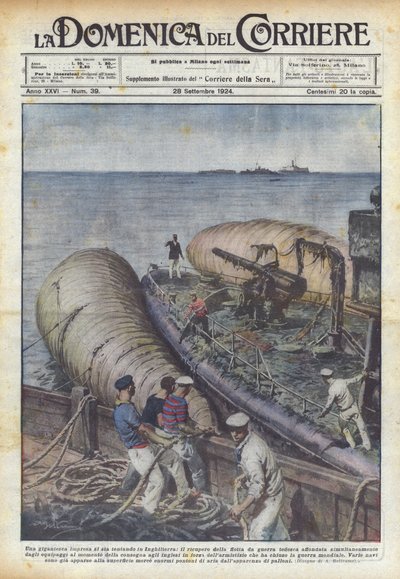 Una gigantesca empresa se está intentando en Inglaterra, la recuperación de la flota de guerra alemana de Achille Beltrame