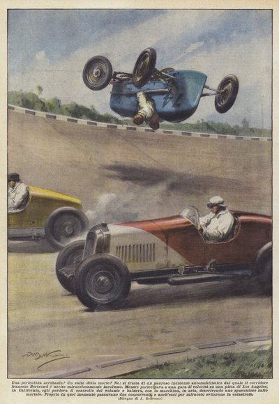 ¿Una peligrosa acrobacia? ¿Un salto de la muerte? de Achille Beltrame