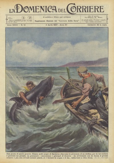 Una pesca de nuevo tipo de Achille Beltrame