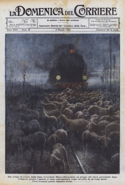 Una masacre de ovejas de Achille Beltrame