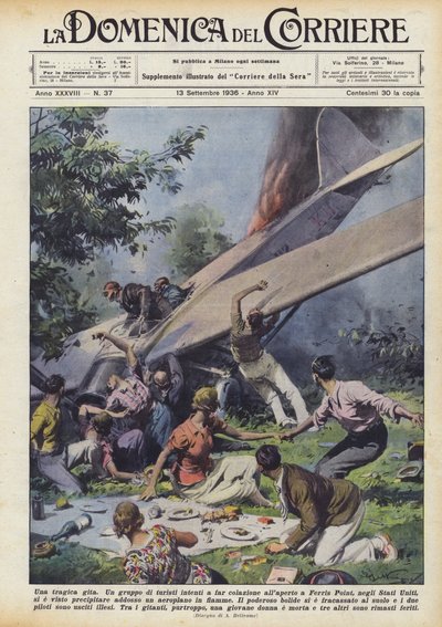 Una excursión trágica de Achille Beltrame