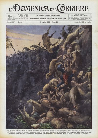 Una avalancha viviente de Achille Beltrame
